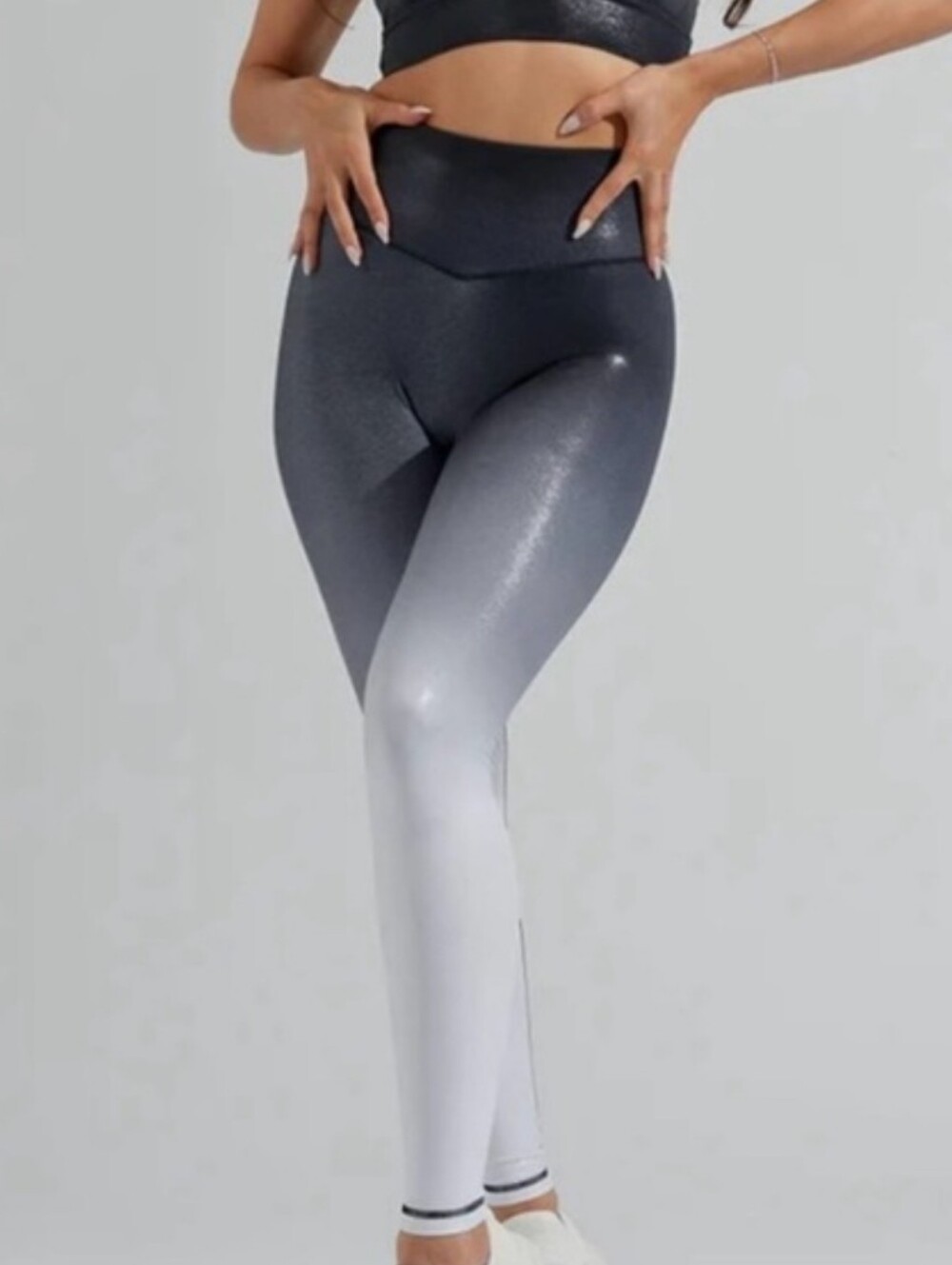 BuffBunny Leggings Ombre Size Medium Shiny Elysium